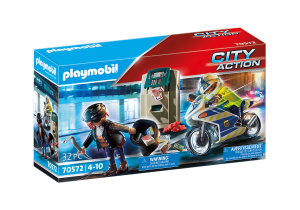 Playmobil 70572 Policejní motorka: Pronásledování lupiče
