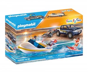 PLAYMOBIL 70534 terénní vozidlo a člun