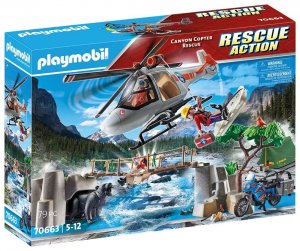 Playmobil 70663 Nasazení helikoptéry v kaňonu