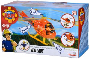 Simba Požárník Sam Vrtulník Wallaby s figurkou