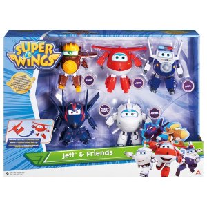 Super Wings Zberateľský pack Transforming Characters Jett a priatelia