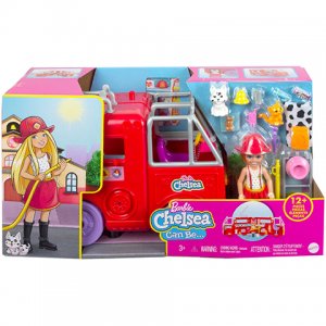 Barbie Chelsea Hasičské Auto