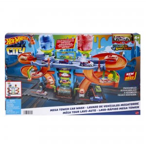 Hot Wheels CITY COLOR SHIFTERS MYČKA SE SPIRÁLOU