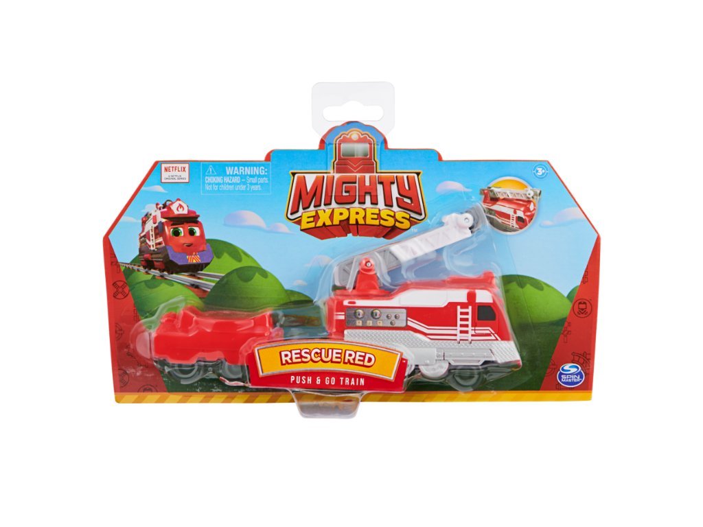 Spin Master Mighty Express Freight Nate push a go vláčik