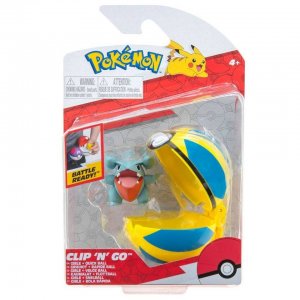 Jazwares Pokémon Clip n Go Gible + Quick Ball