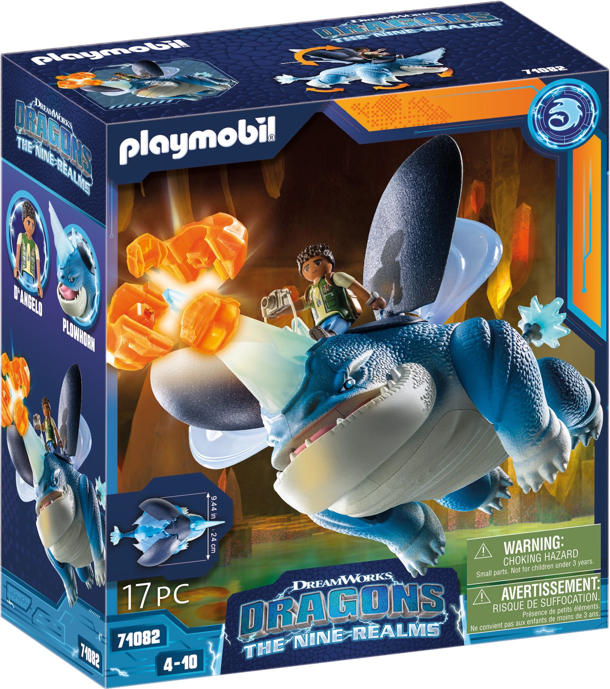Playmobil 71082 Dragons Nine Realms Plowhorn und D'Angelo