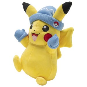 Jazwares Pokémon Pikachu se zimní čepicí cca 20 cm
