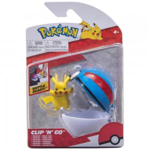 Jazwares Pokémon Clip n Go Pikachu + Repeat Ball