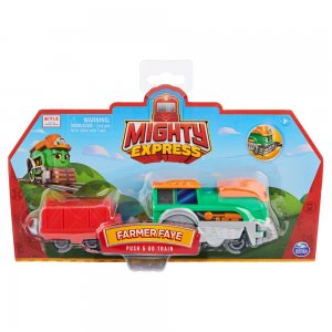 Spin Master Mighty Express Farmár Faye Push and Go Train