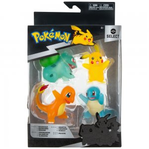 Jazwares Pokémon Select limitovaná edice 20cm Translucent 4 Pack
