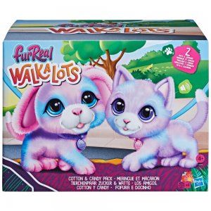 Hasbro furReal Friends Set Walkalots zvířecí pár Cotton & Candy interaktivní pes a kočka F2603
