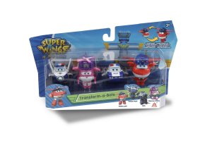 Super Wings Transformujúce sa lietadlá - 4ks Jett, Paul, Kim, Dizzy