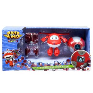 Super Wings transformující se Jett s míčem Super Power Ball