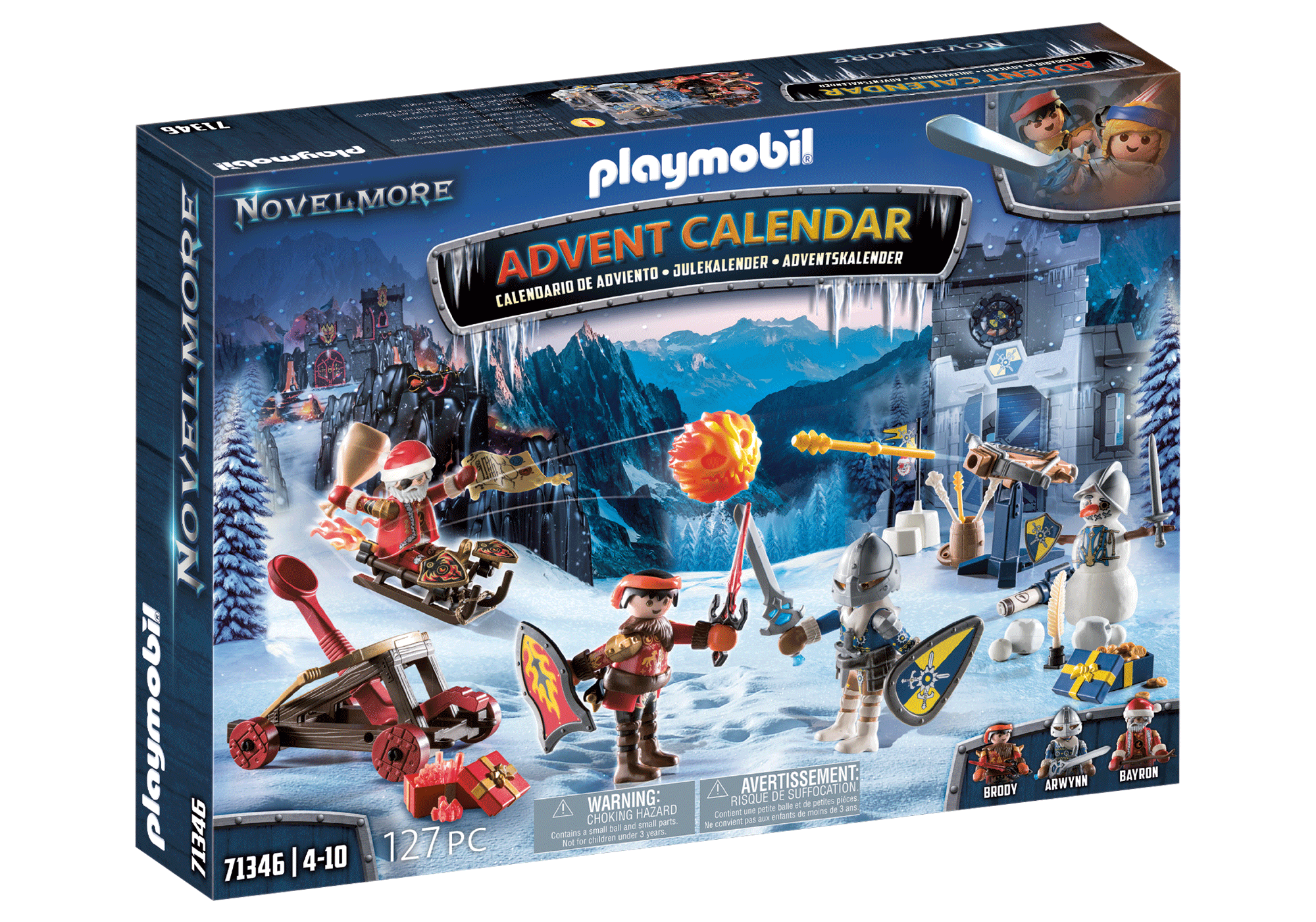 Playmobil Novelmore 71346 Adventní kalendář Boj na sněhu