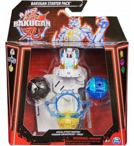 Bakugan startovací sada speciální útok S6 Mantid Titanium Dragonoid Trox