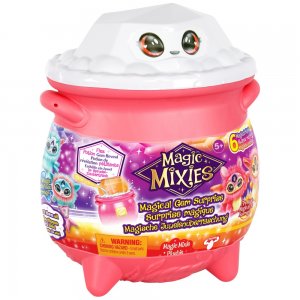 Magic Mixies ohnivý kouzelný kotel s plyšovou hračkou a kroužkem měnícím barvu