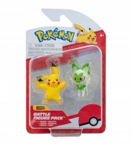 Jazwares Pokemon Battle Pikachu und Sprigatito